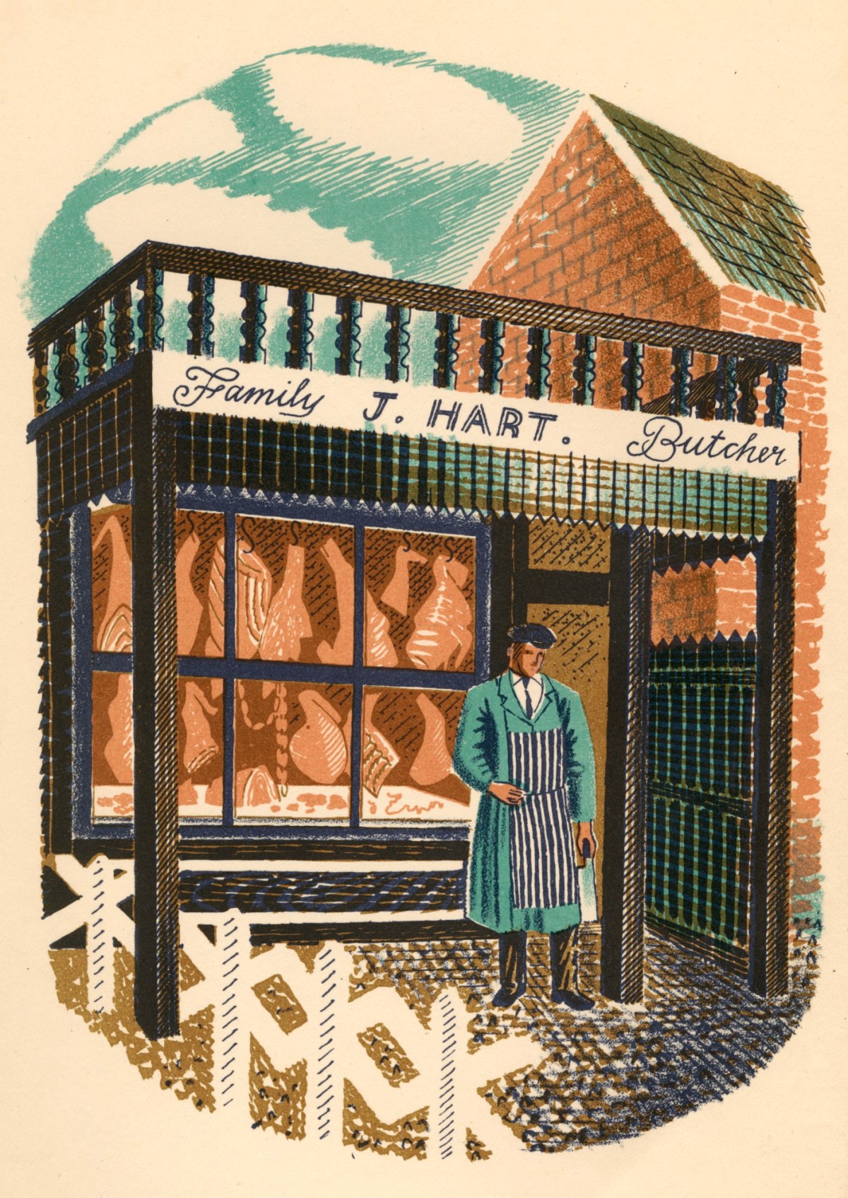 Eric Ravilious, Family Butcher