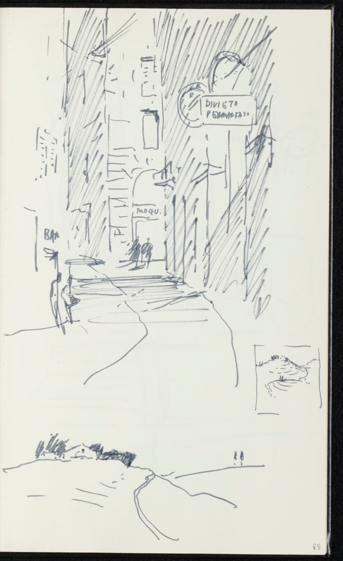 Sir Hugh Casson PRA, Majorca, Italy and Pembrokeshire sketchbook