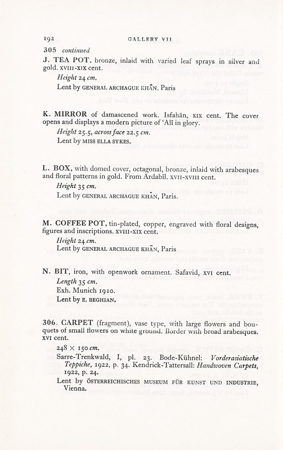 Page 220 of 1931 - International Exhibition of Persian Art