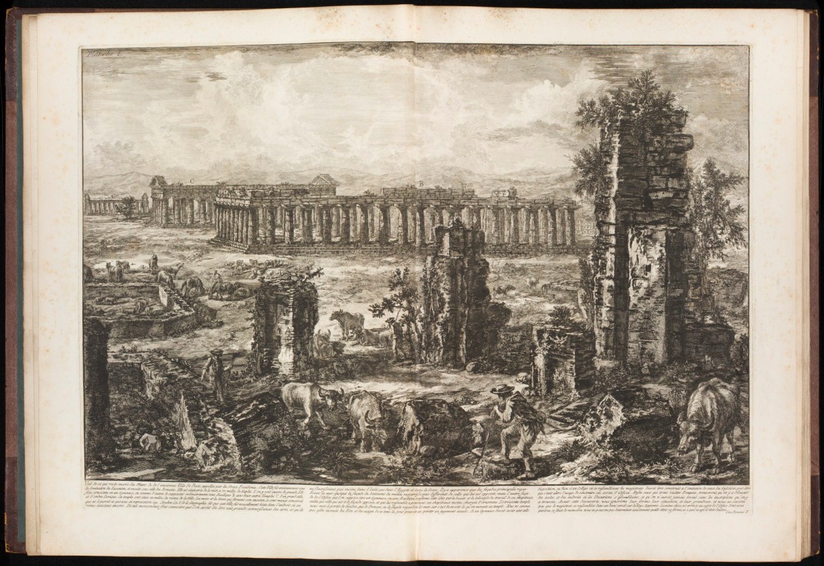 Giovanni Battista Piranesi, Vue de ce qui reste encore des Murs A de l'ancienne Ville de Pesto
