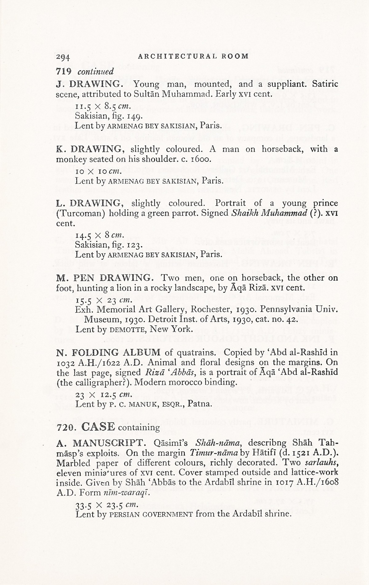 Page 322 of 1931 - International Exhibition of Persian Art
