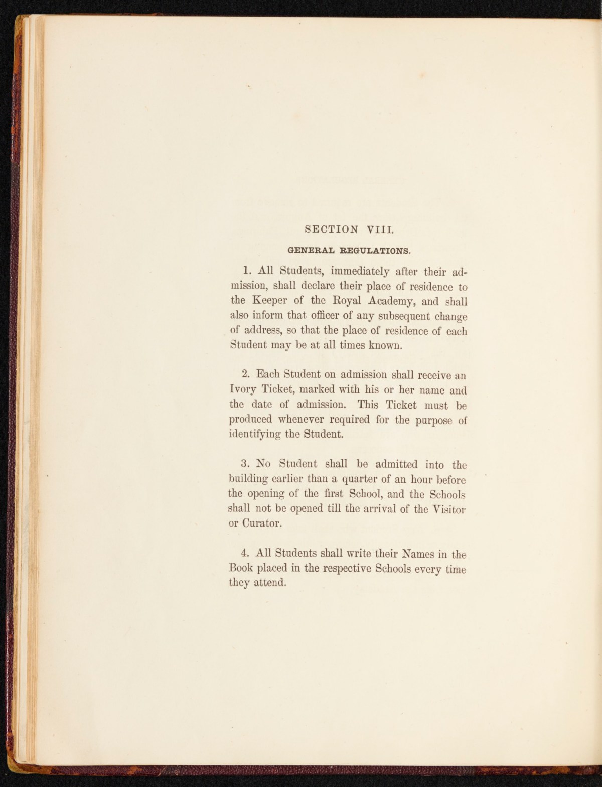 Sir Lawrence Alma-Tadema RA, A copy of the RA Laws as relating to the Schools, annotated and with sketches by Alma-Tadema
