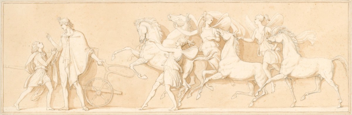 John Gibson RA, The Hours Leading the Horses of the Sun