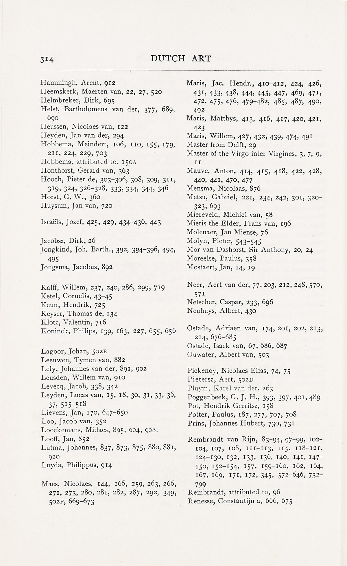 Page 318 of 1929 - Exhibition of Dutch Art 1450-1900