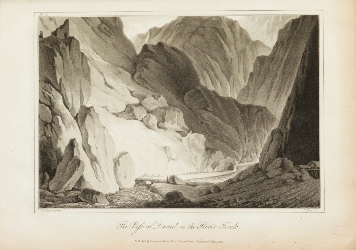 Sir Robert Ker Porter, Darial Gorge and Terek River