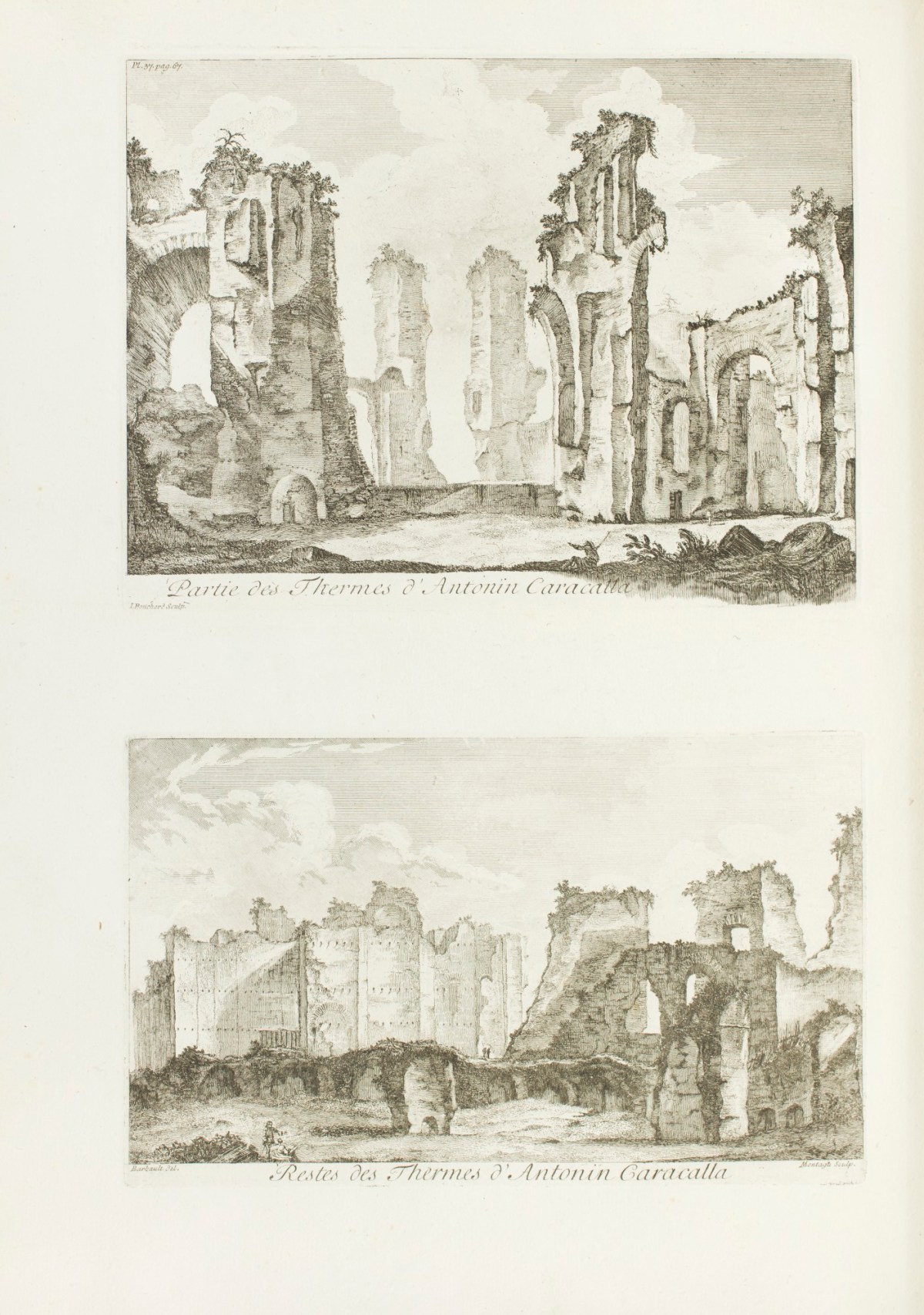 Jean Barbault, 'Partie des Thermes d'Antonin Caracalla.'