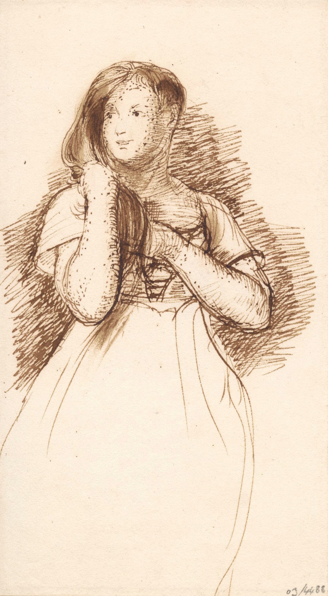 Sir David Wilkie RA, A woman dressing her hair