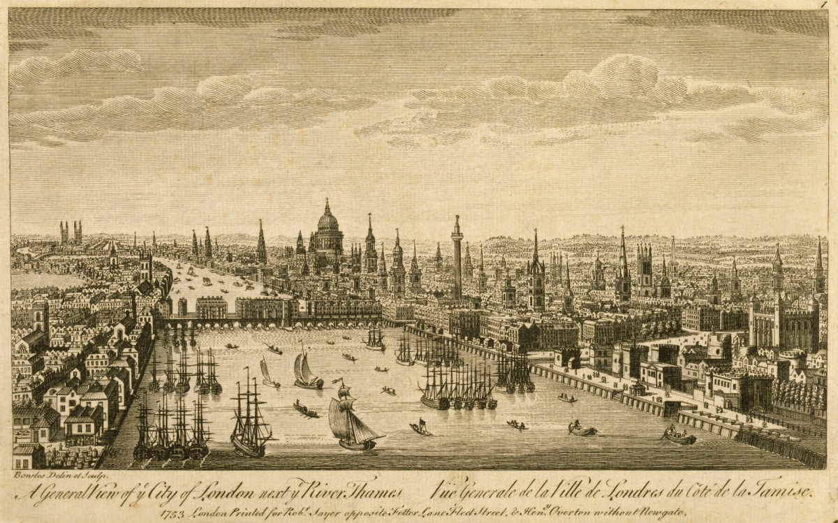 Thomas Bowles II, A General View of the City of London next the Thames