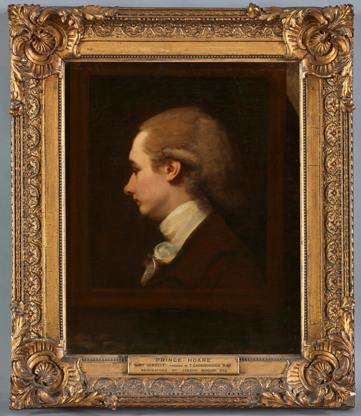 Unknown, Frame for Prince Hoare' Self-portrait' finished by Thomas Gainsborough RA