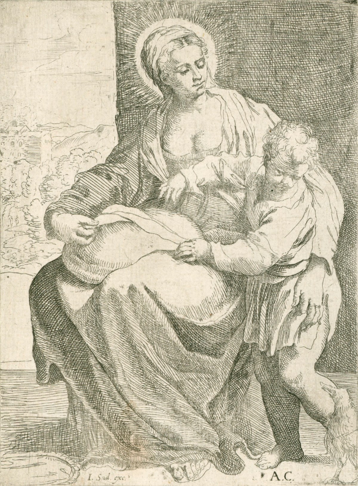 Guido Reni, Virgin with a Pillow