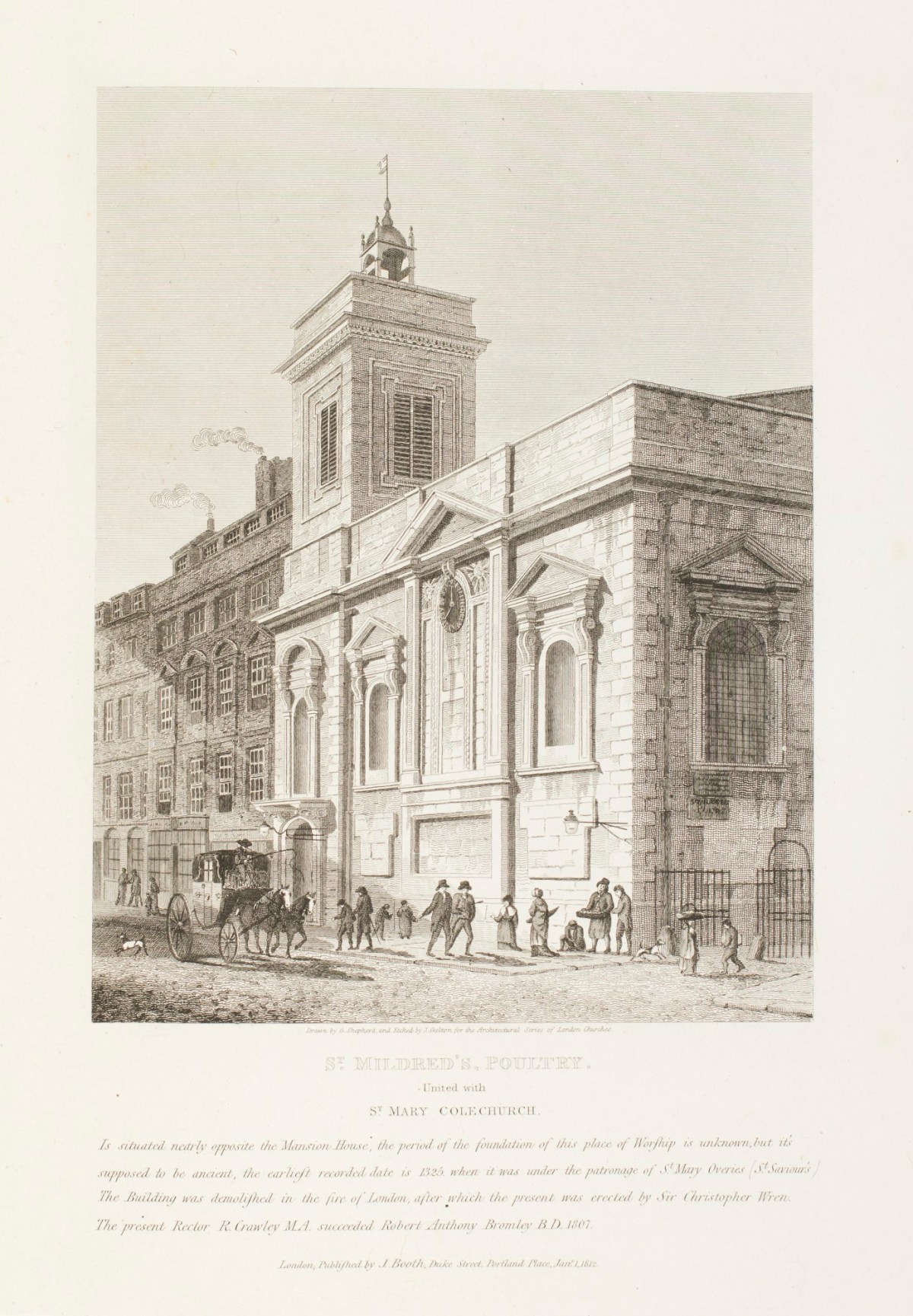 'St. Mildred, Poultry.' Works of Art RA Collection Royal Academy