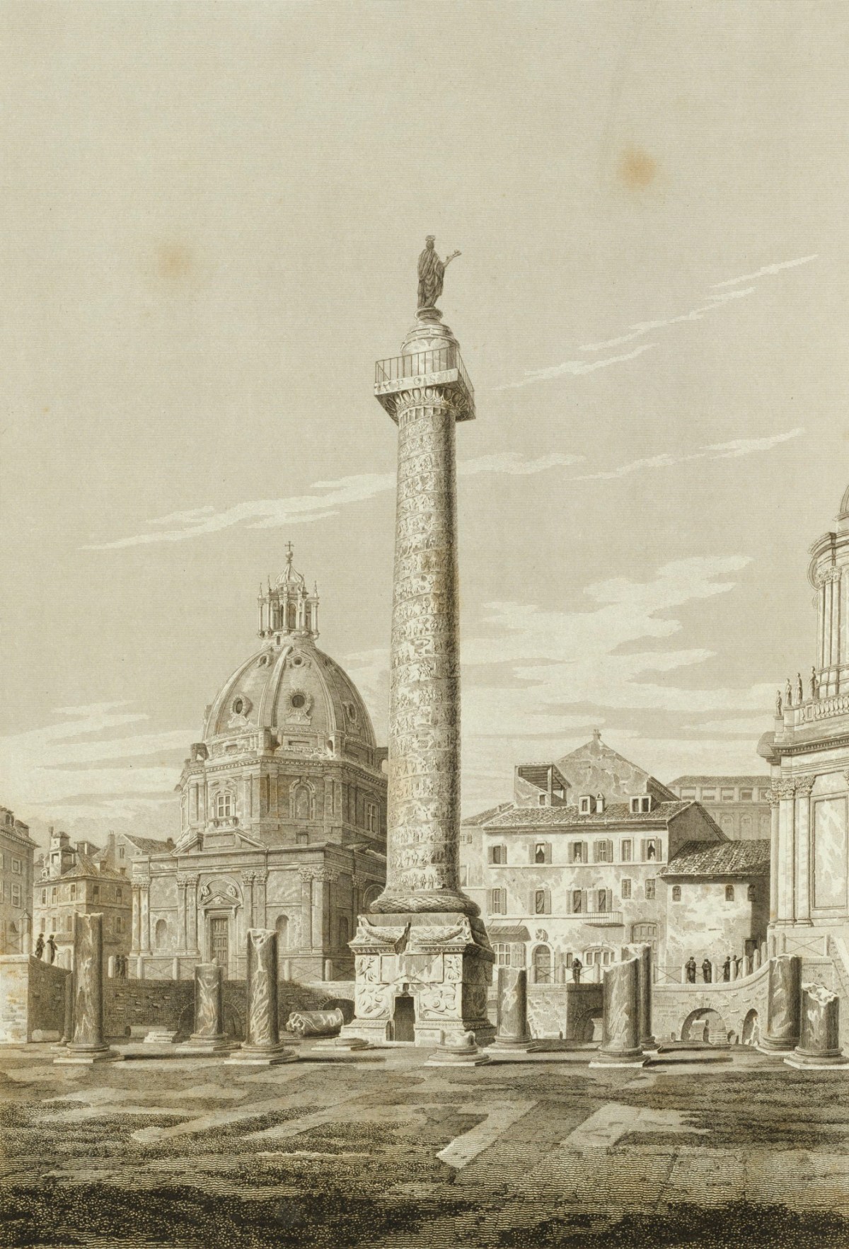 Trajan's Column, Rome: View from the East | Works of Art | RA ...