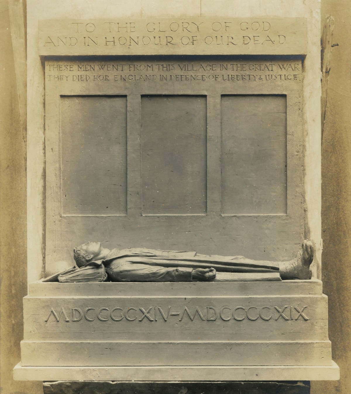 F. Hilaire d'Arcis, Sketch model of war memorial