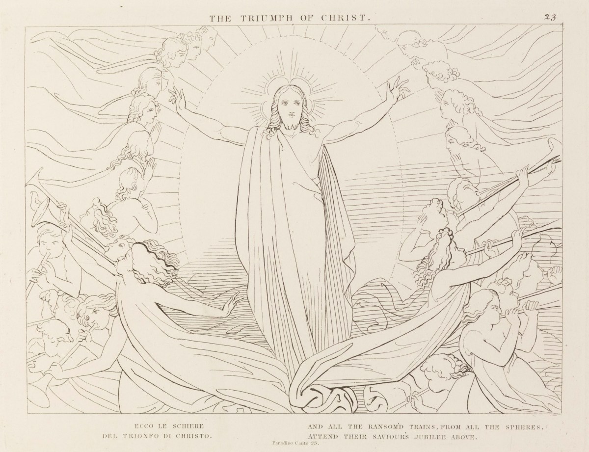 John Flaxman RA, 'The Triumph of Christ' (from The Divine Comedy, Paradise)