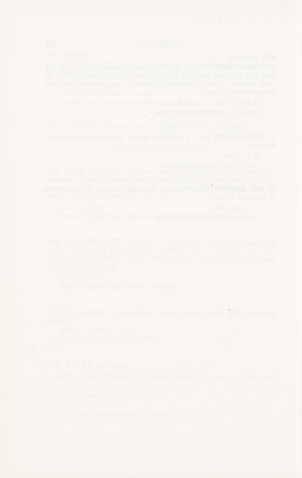 Page 258 of 1931 - International Exhibition of Persian Art