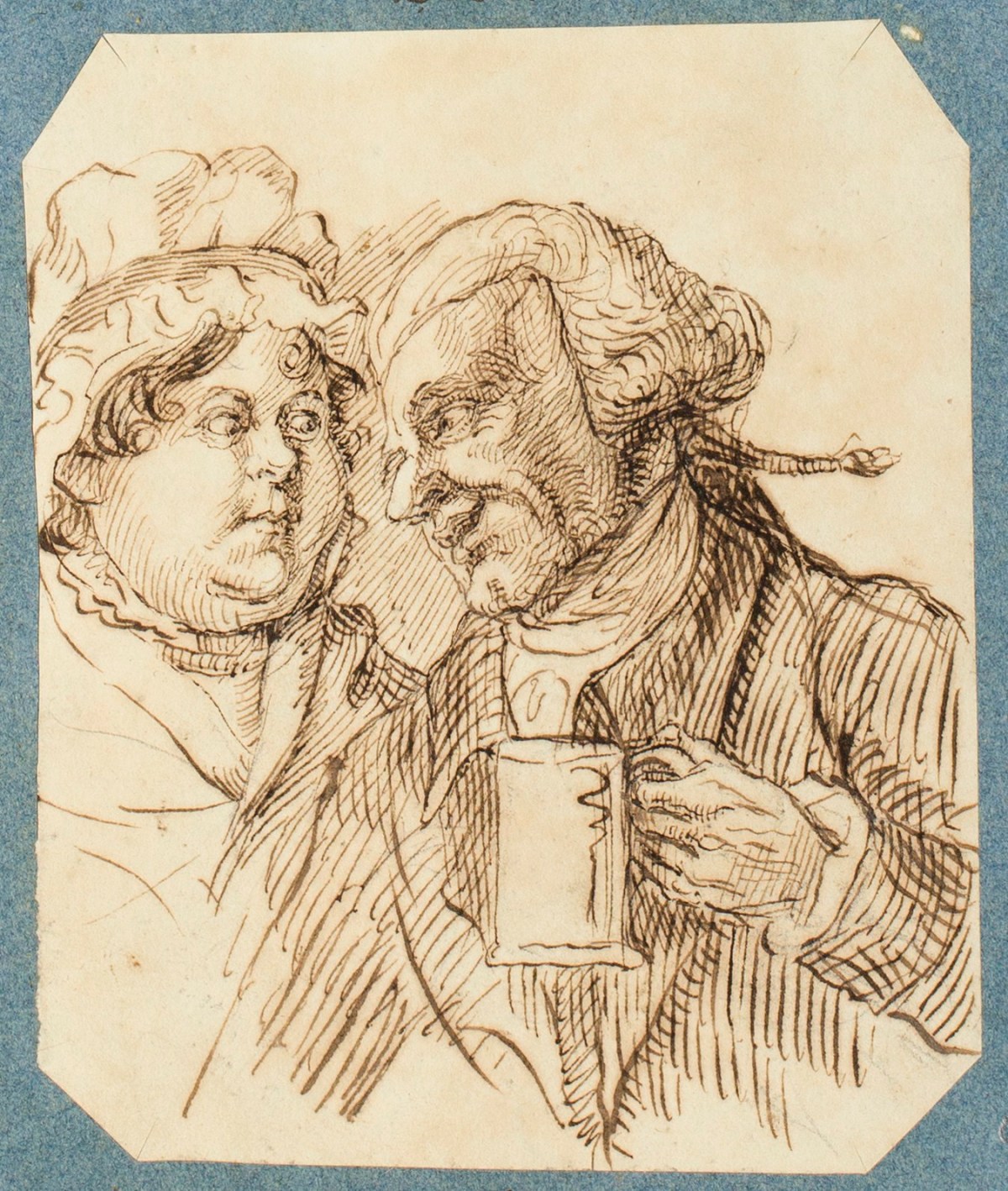 William Daniell RA, Head and shoulders of a couple