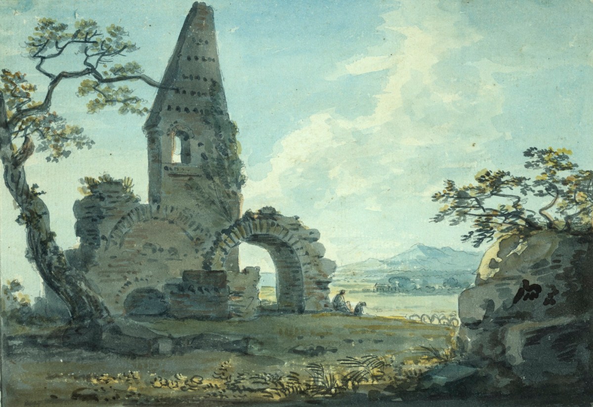 Paul Sandby RA, Ruins in a landscape
