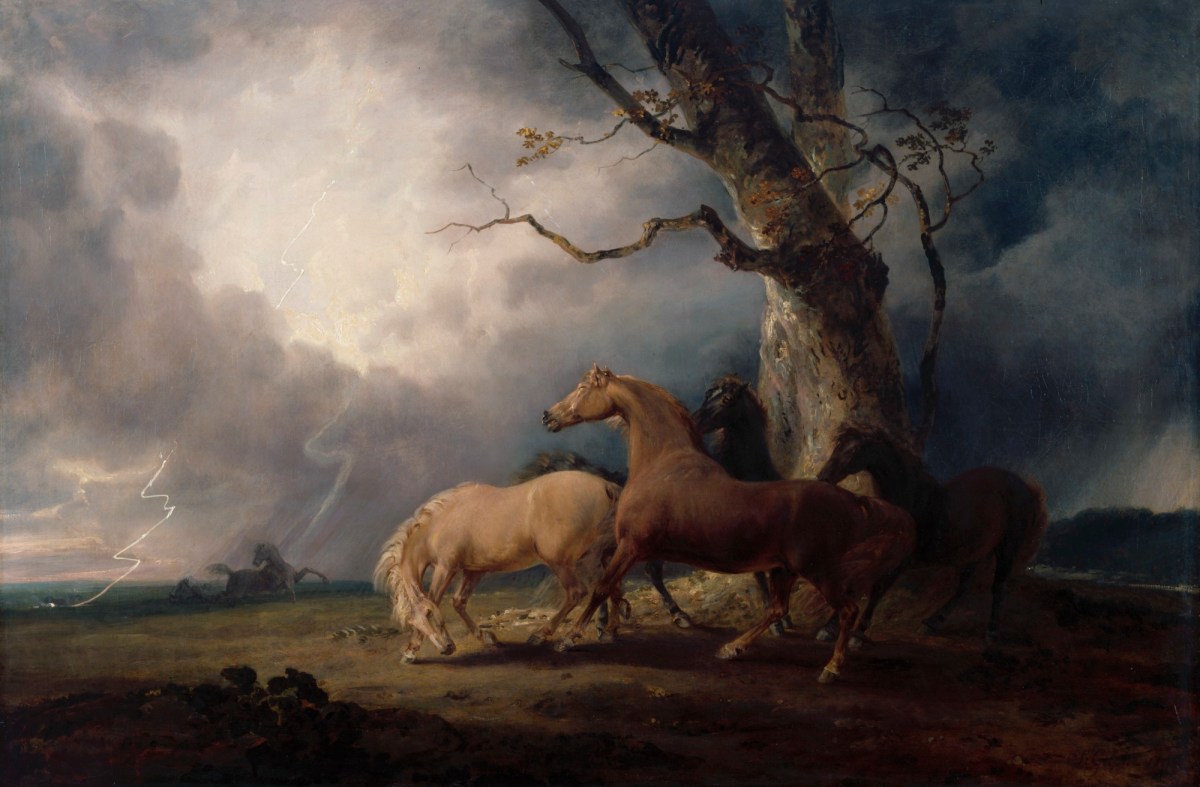 Sawrey Gilpin RA, Horses in a Thunderstorm