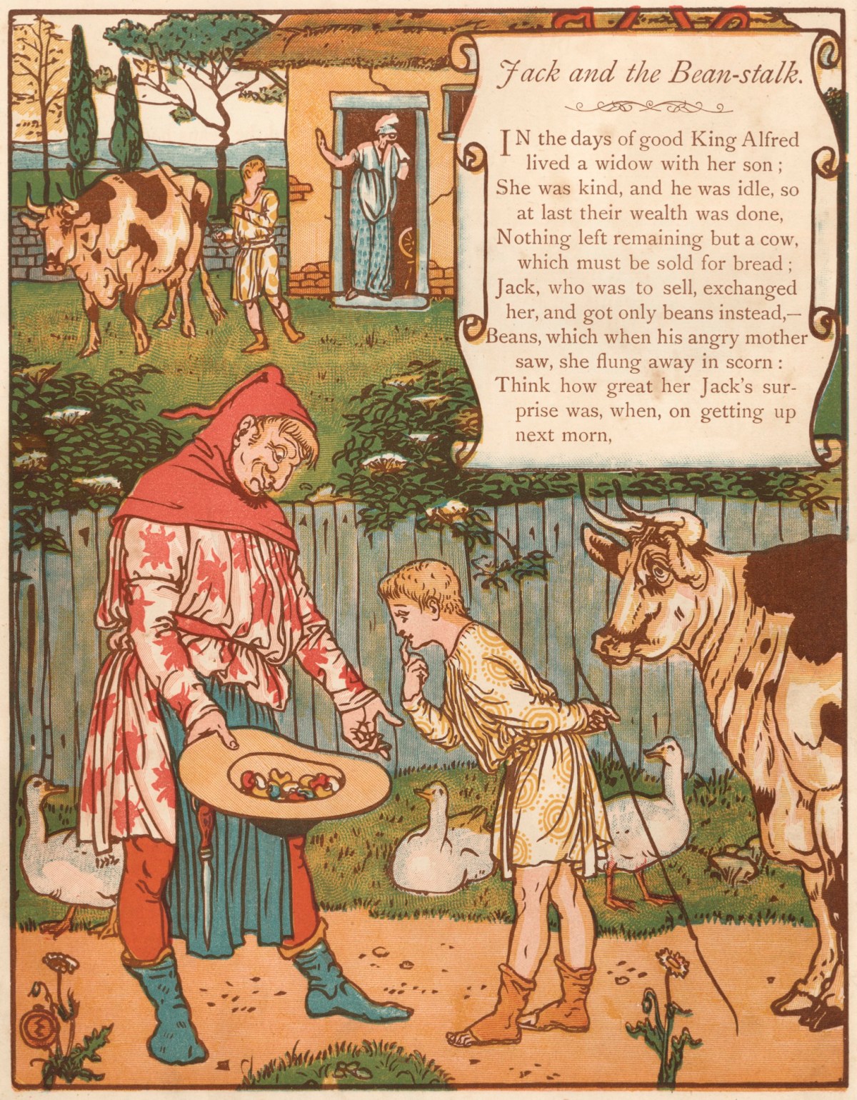 Walter Crane, Jack sells his cow for beans