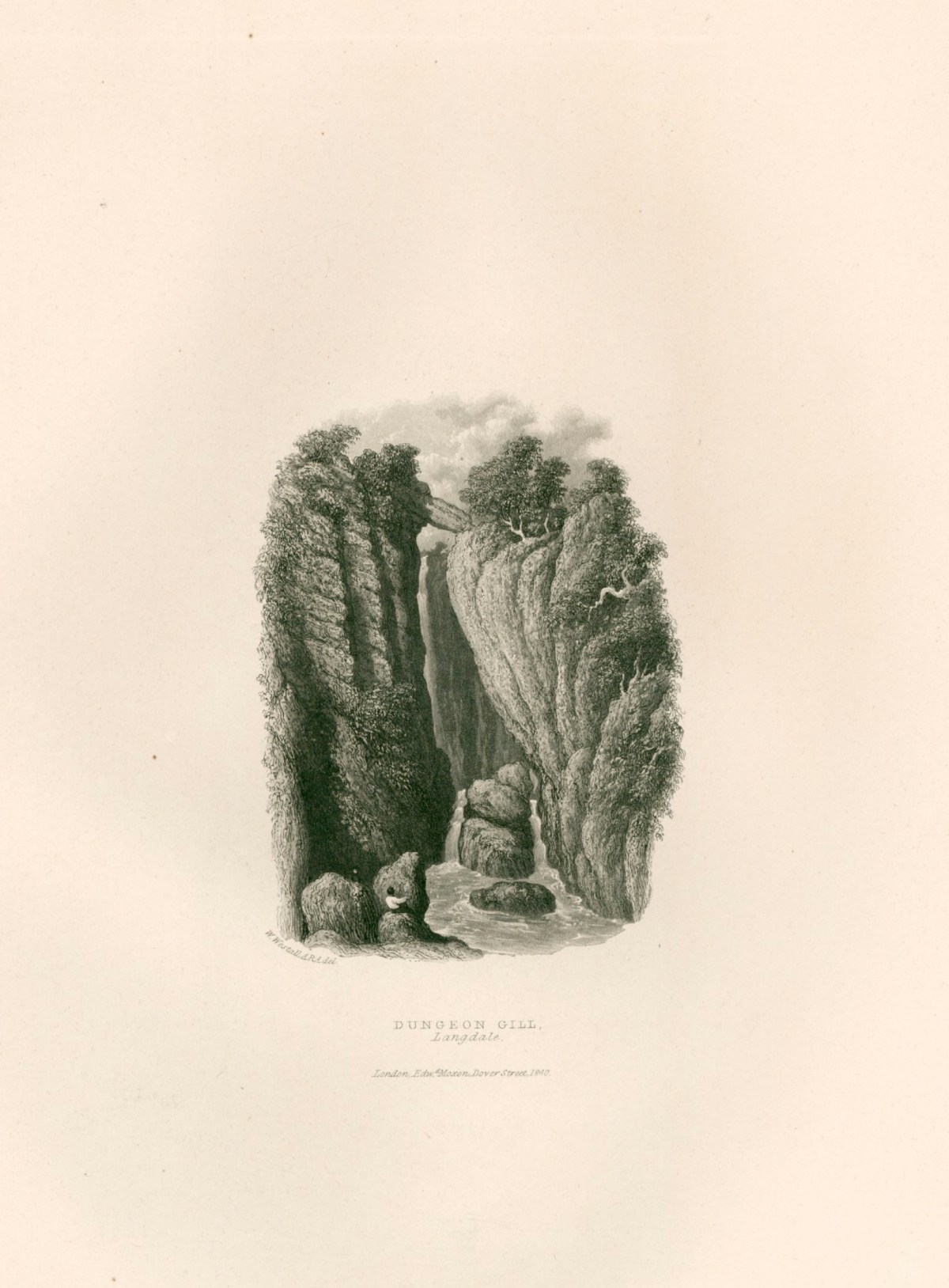 William Westall ARA, Dungeon Gill, Langdale