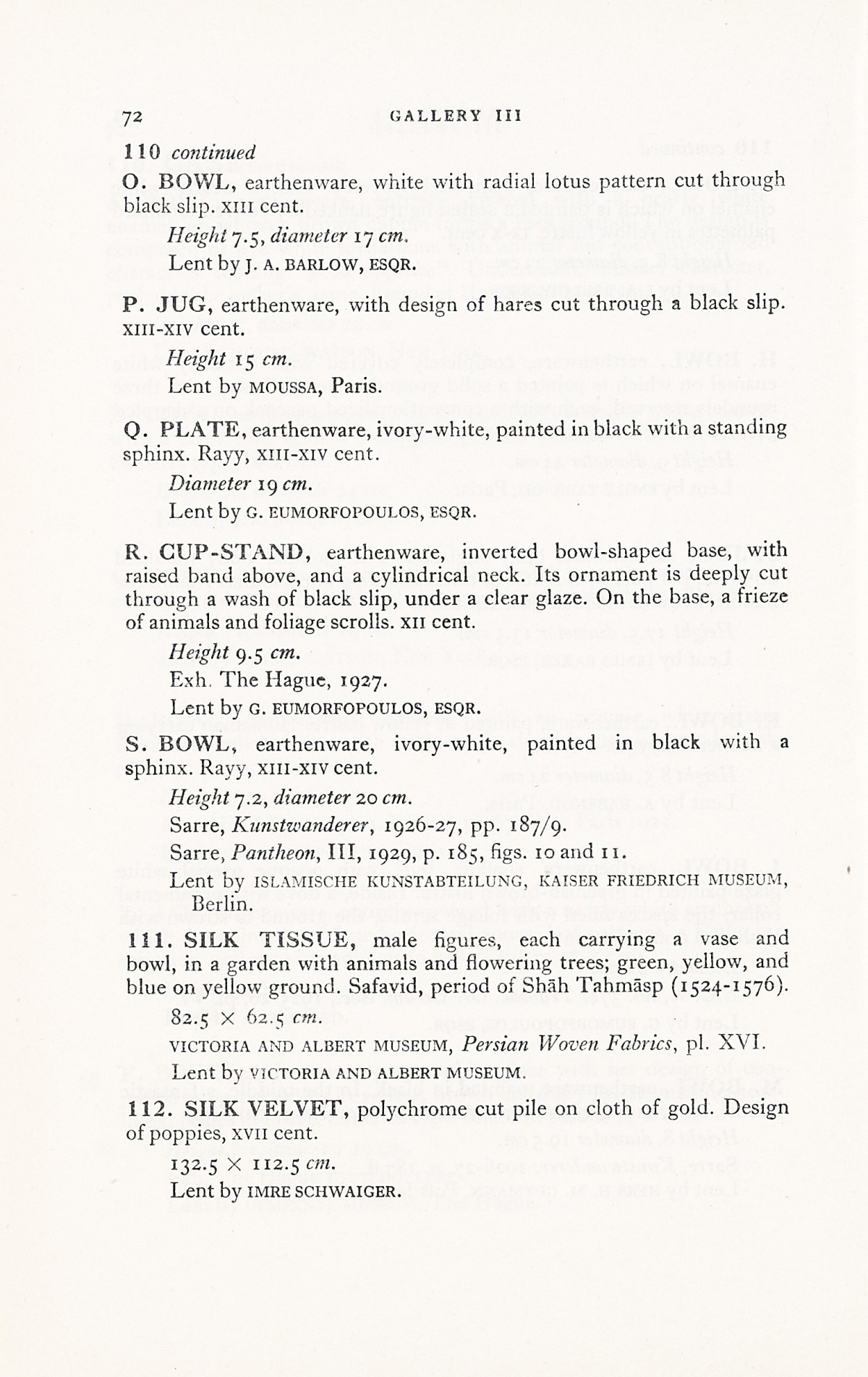 Page 100 of 1931 - International Exhibition of Persian Art