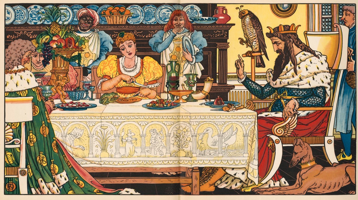 Walter Crane, 'The Frog seemed to relish his dinner much ...'