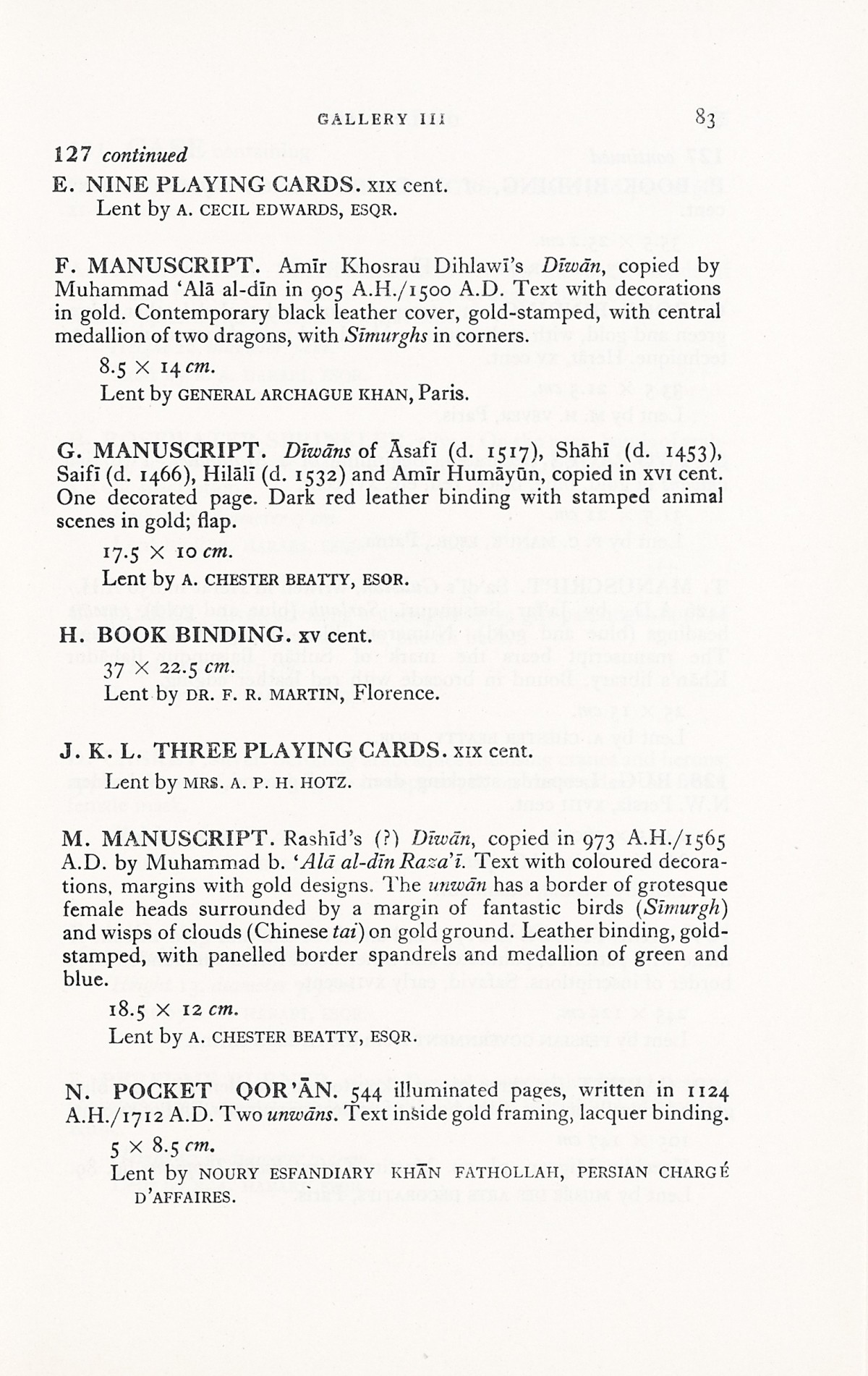 Page 111 of 1931 - International Exhibition of Persian Art