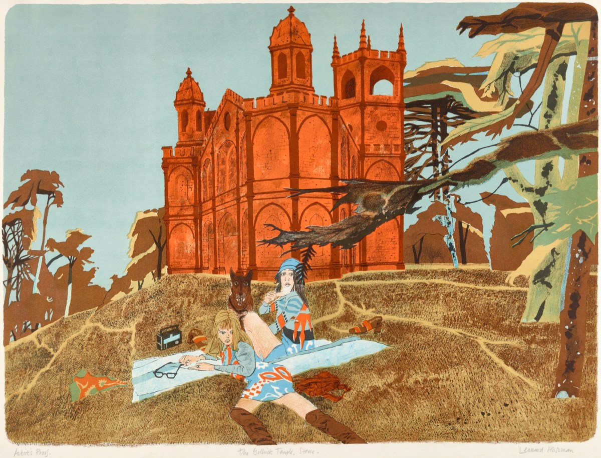 Leonard Rosoman RA, The Gothick Temple, Stowe