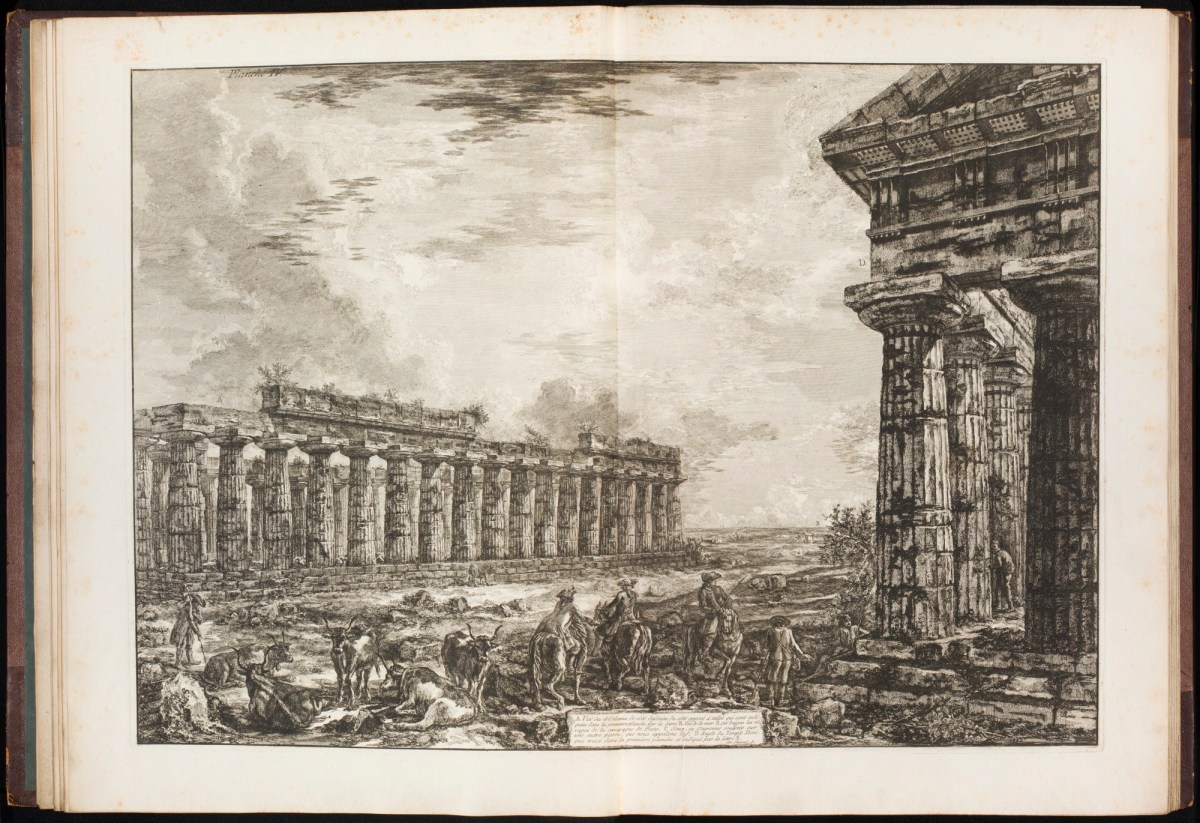 Giovanni Battista Piranesi, 'Vüe des 18 Colonnes...'