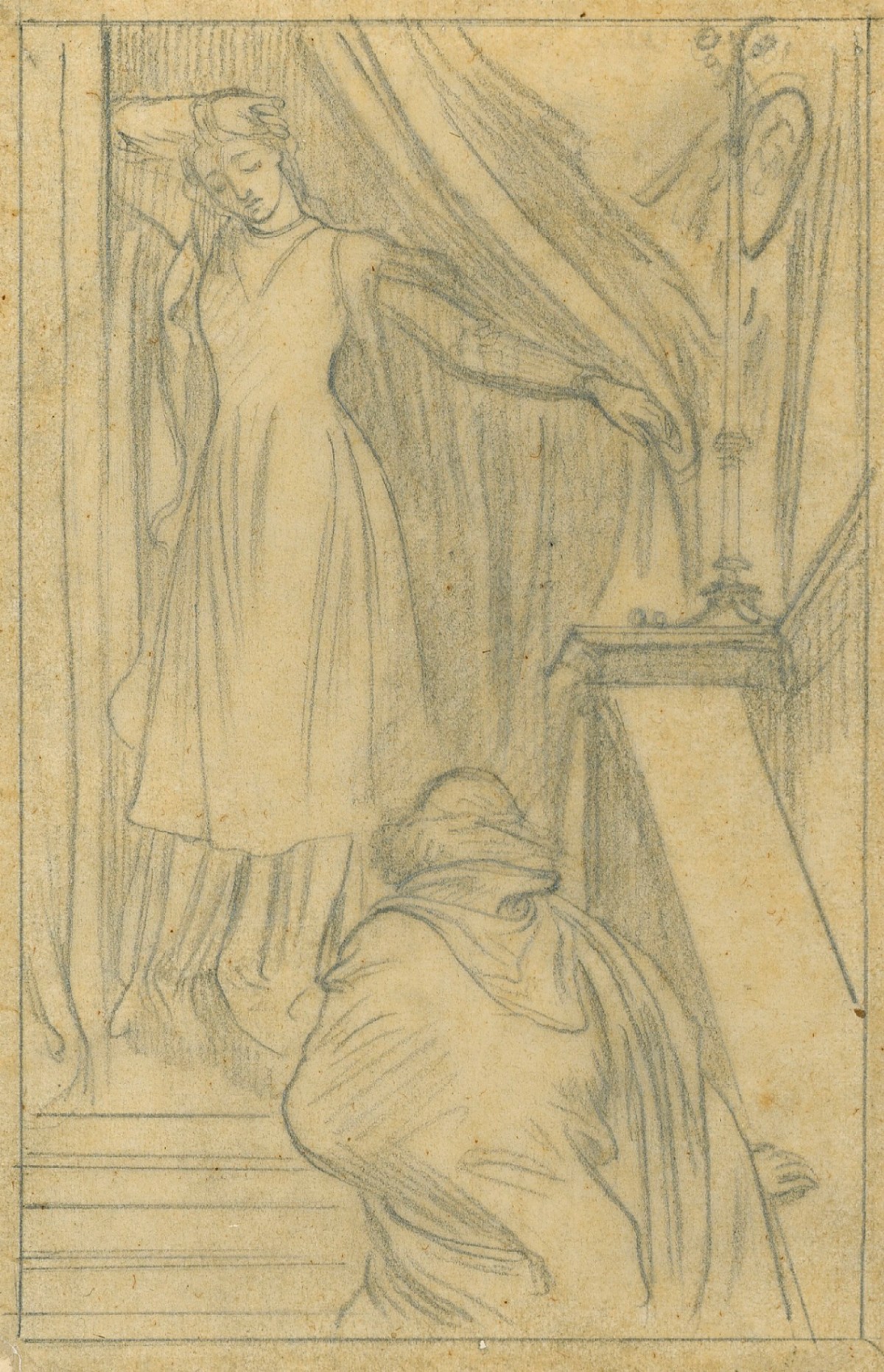 Lord Leighton PRA, Tracing for 'Coming Home'