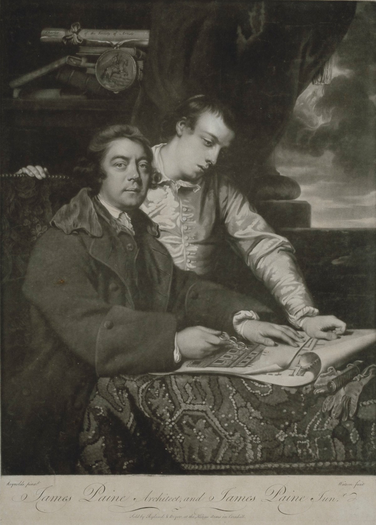 Sir Joshua Reynolds PRA, James Paine, Architect and James Paine Jun.