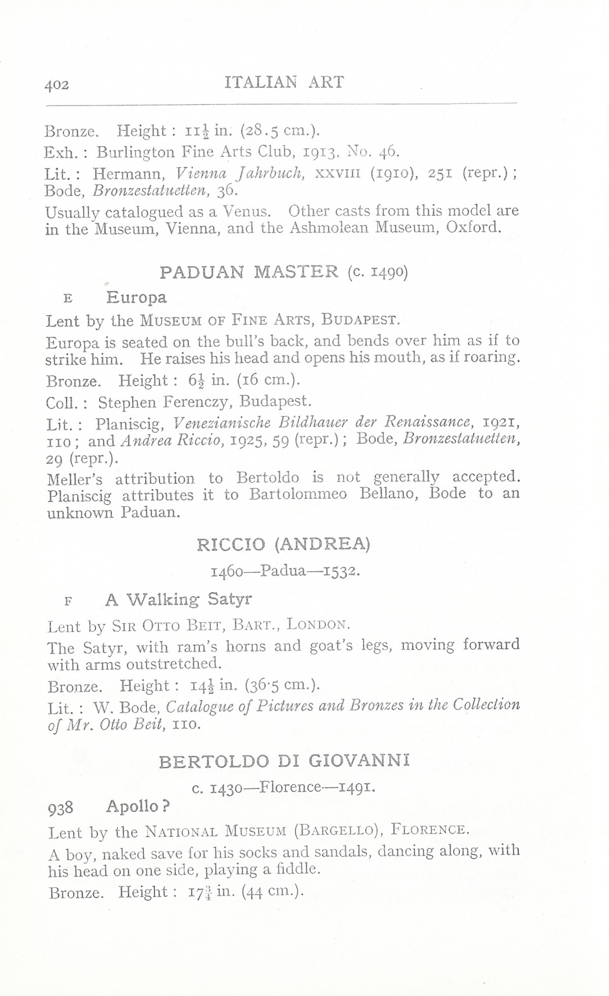 Page 406 of 1930 - Exhibition of Italian Art 1200-1900