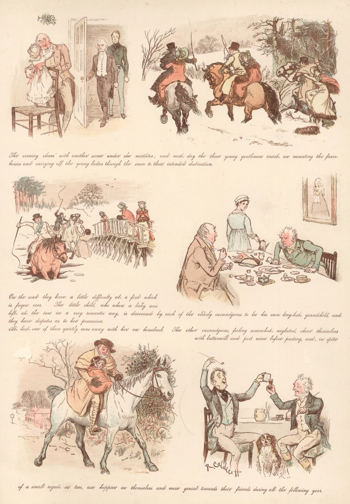 Randolph Caldecott, Caldecott illustrations