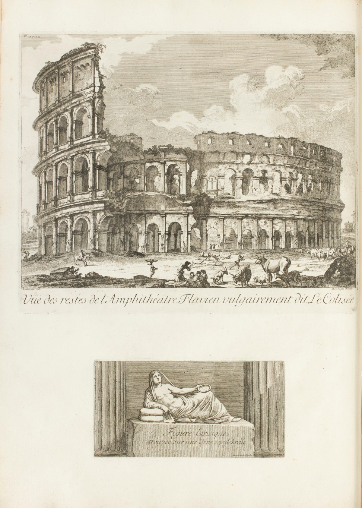 Jean Barbault, 'Vuë des restes de l'Amphithéatre Flavien vulgairement dit Le Colisée.'