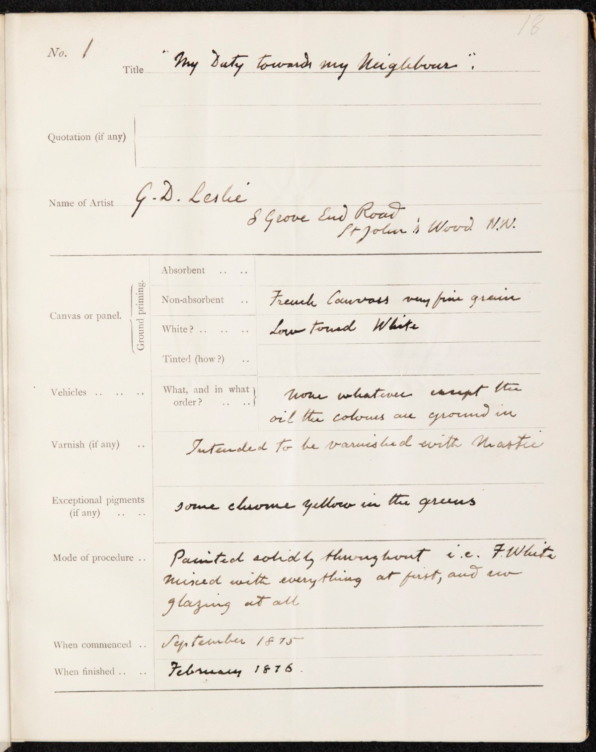 , Members' methods of procedure