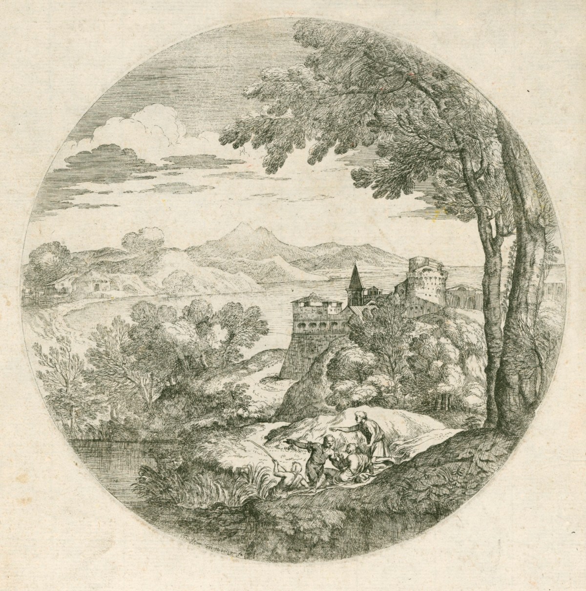 Giovanni Francesco Grimaldi il Bolognese, The Group of Four Men
