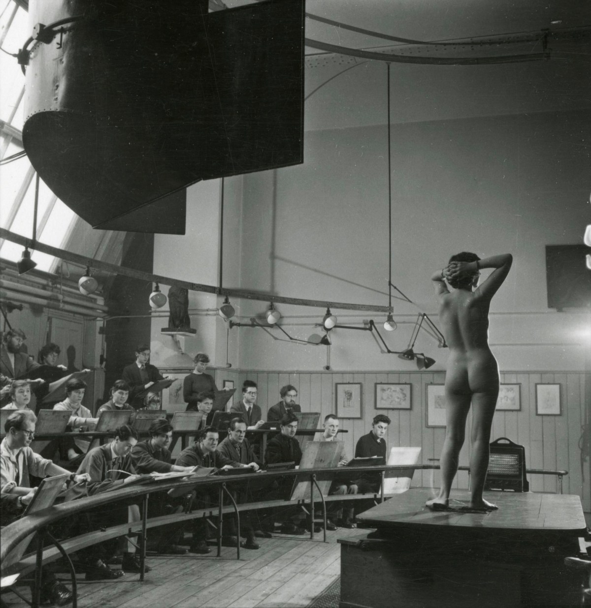 Russell Westwood, Students in the Life Room, the Royal Academy Schools 1953.