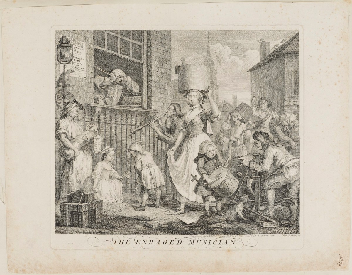 William Hogarth, The Enraged Musician