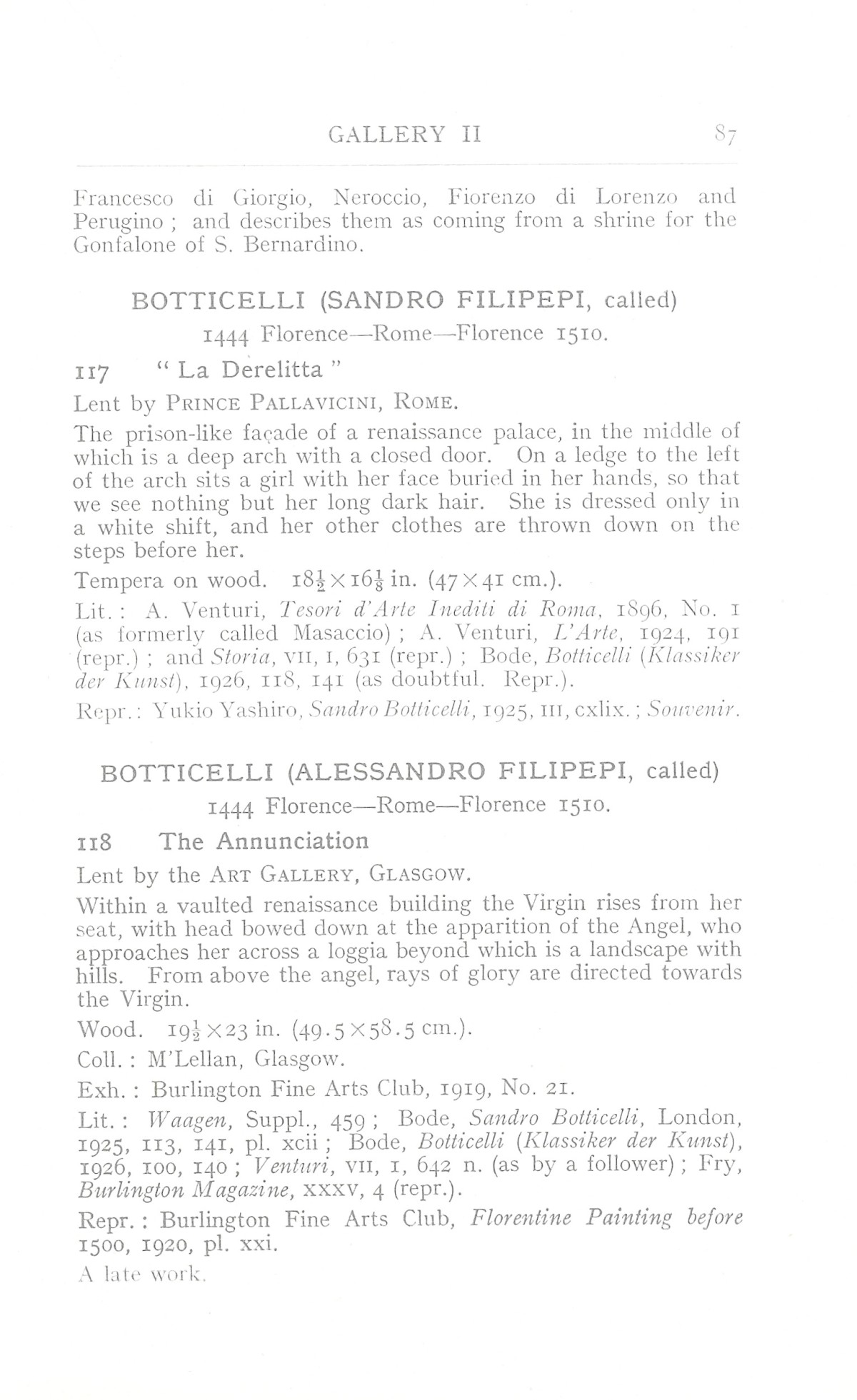 Page 91 of 1930 - Exhibition of Italian Art 1200-1900