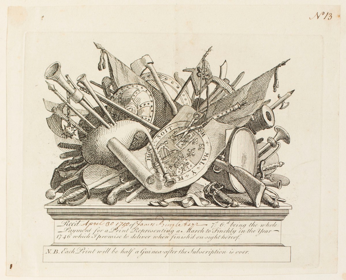 William Hogarth, A Stand of Arms, Musical Instruments, Etc.