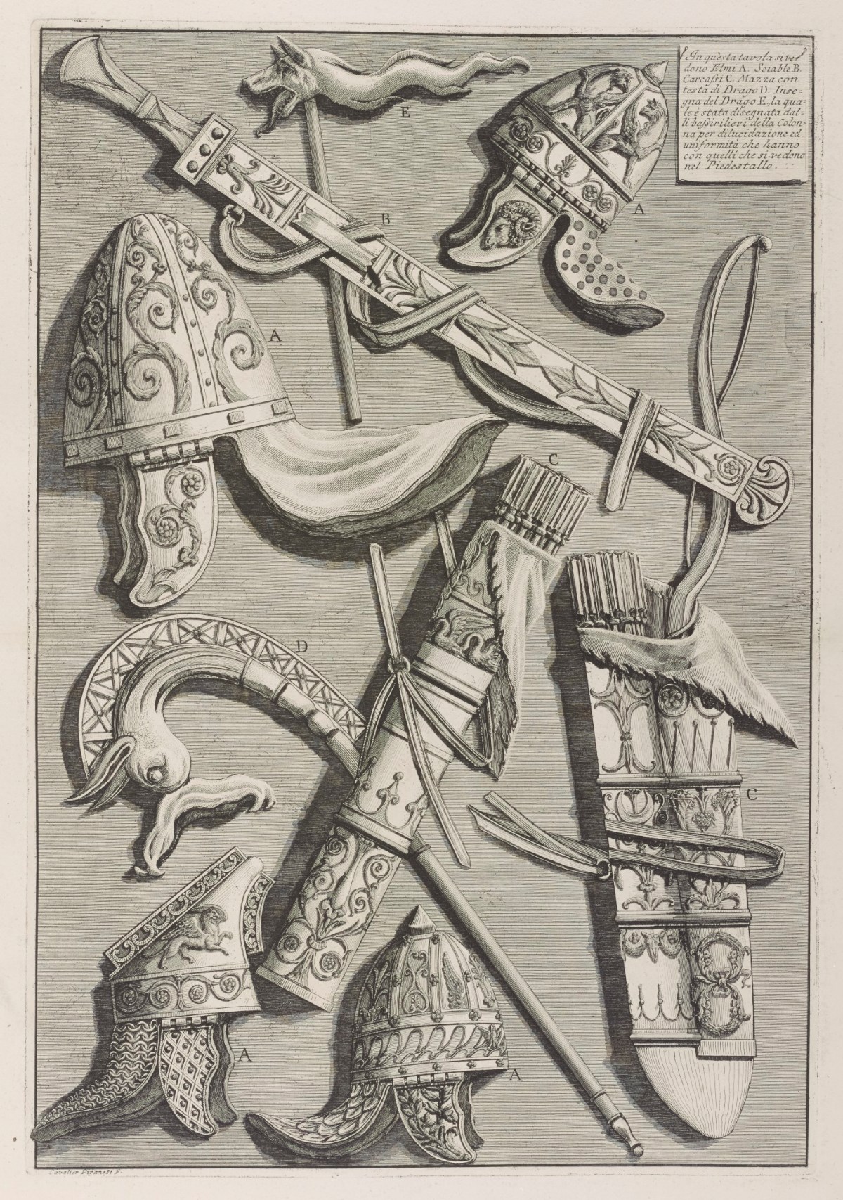 Unsigned, Designs of ornamentation on Trajan's Column
