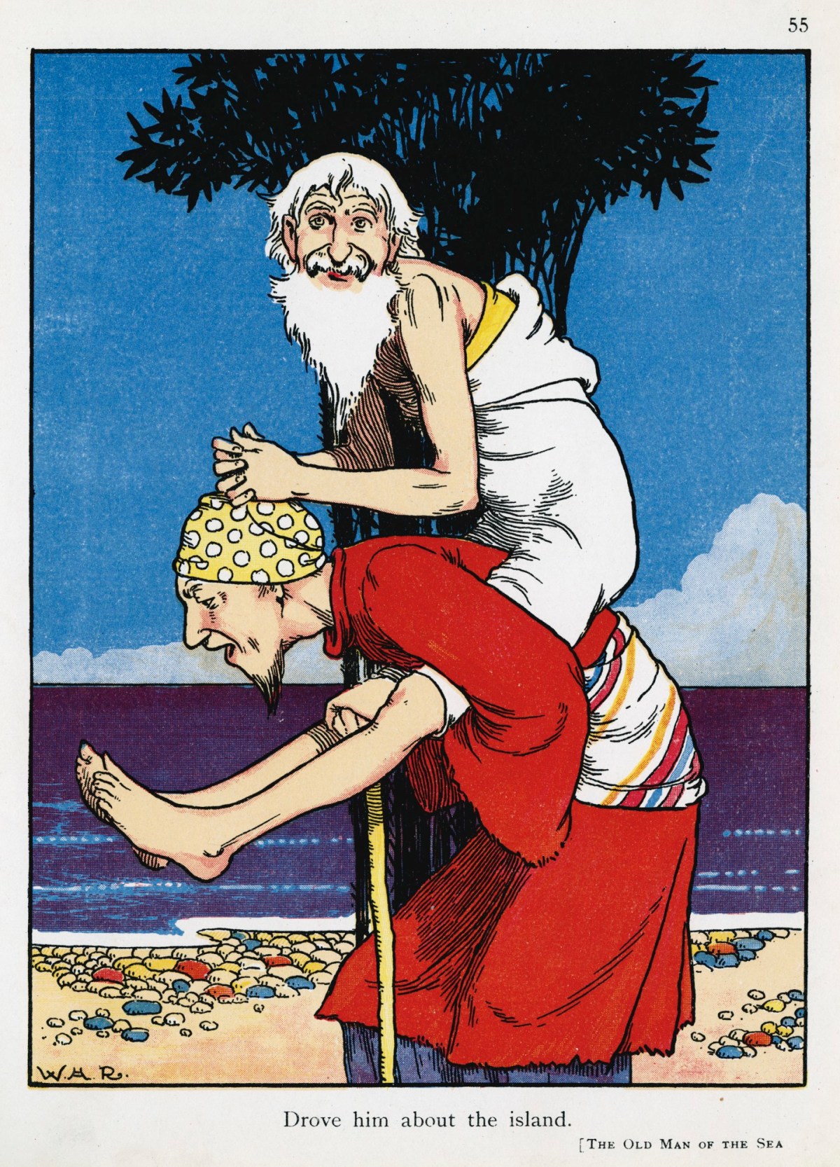 William Heath Robinson, 'Drove him about the island.'