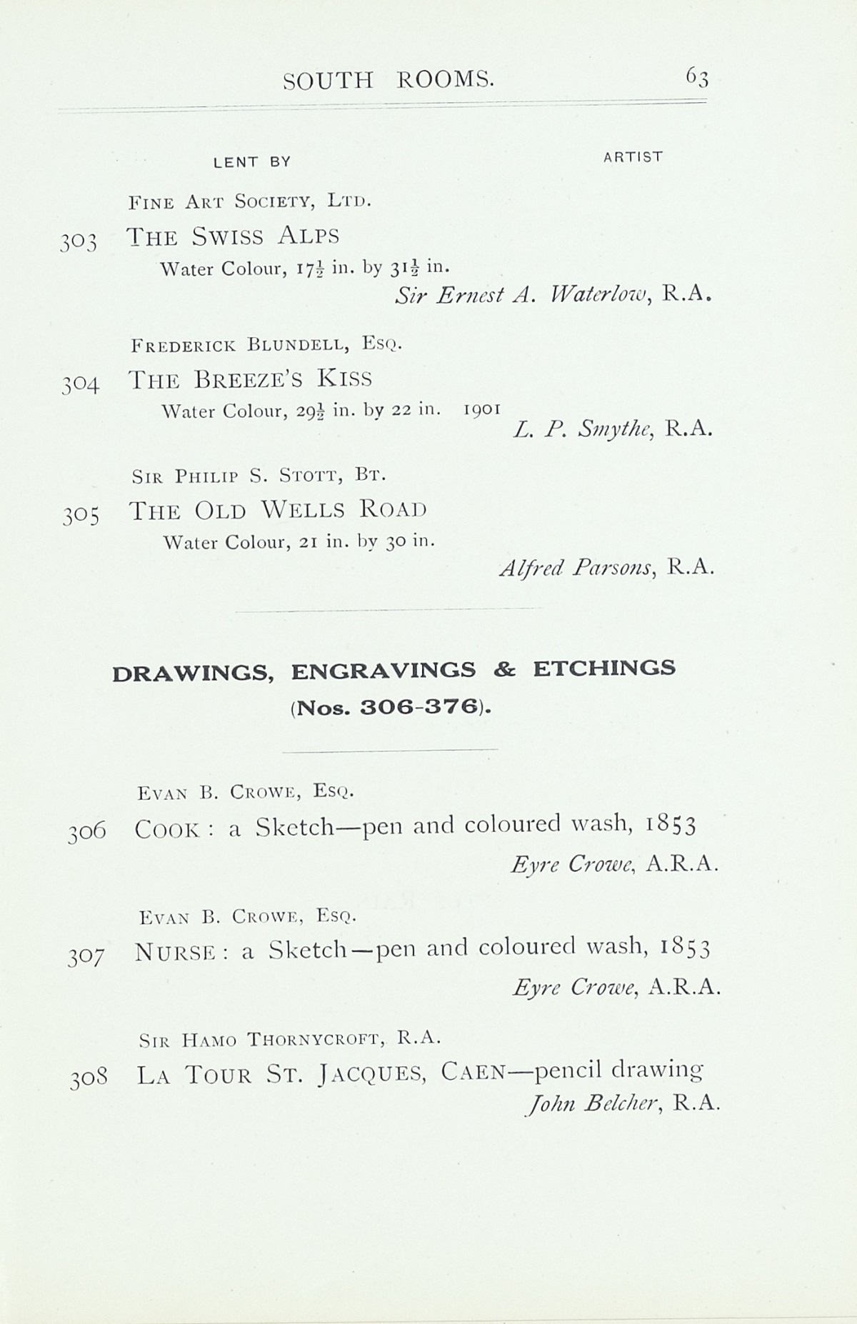 Page 65 of 1922 - Exhibition of Works by recently deceased Members of the Royal Academy