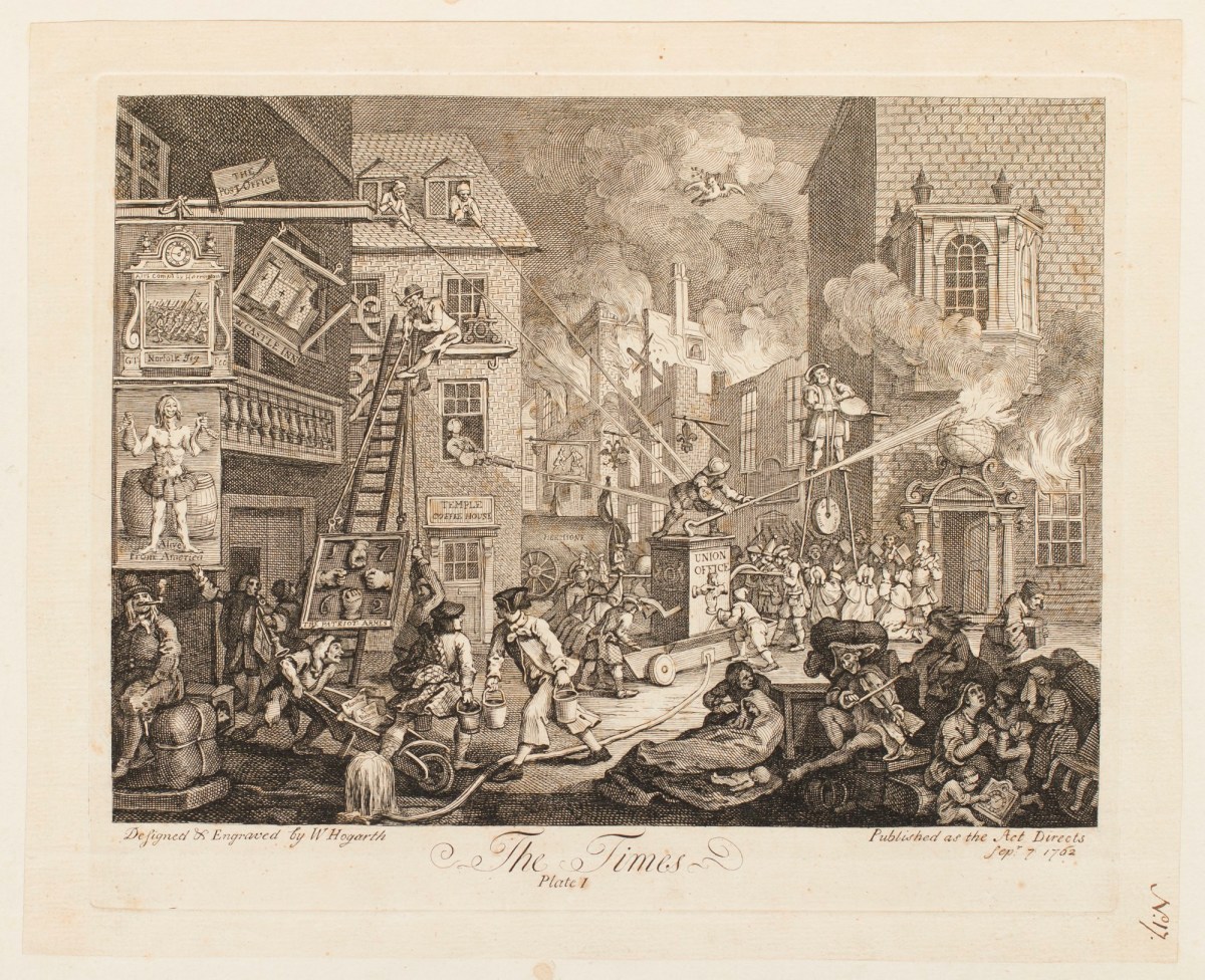 William Hogarth, The Times, plate 1