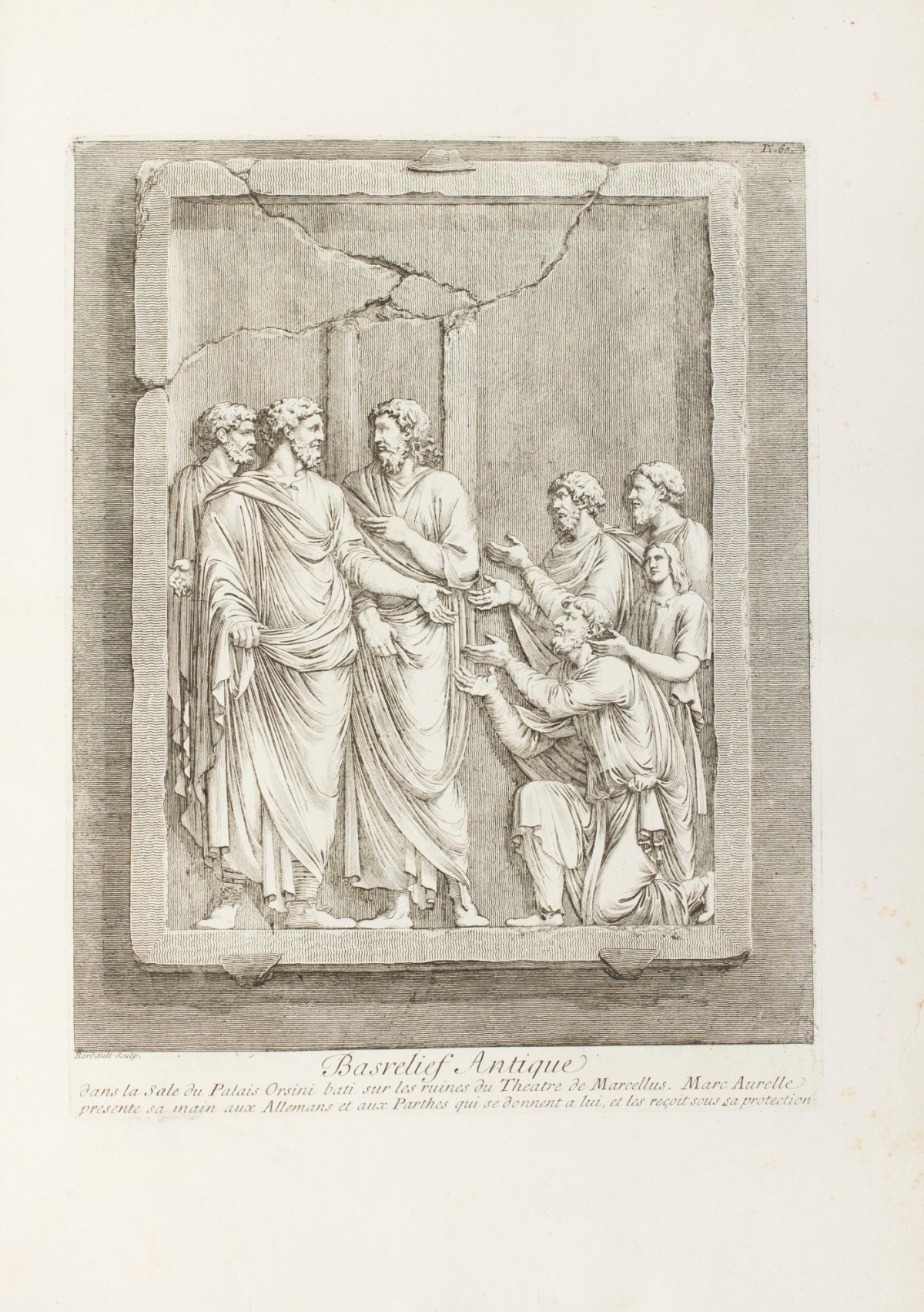 Jean Barbault, 'Basrelief Antique.''