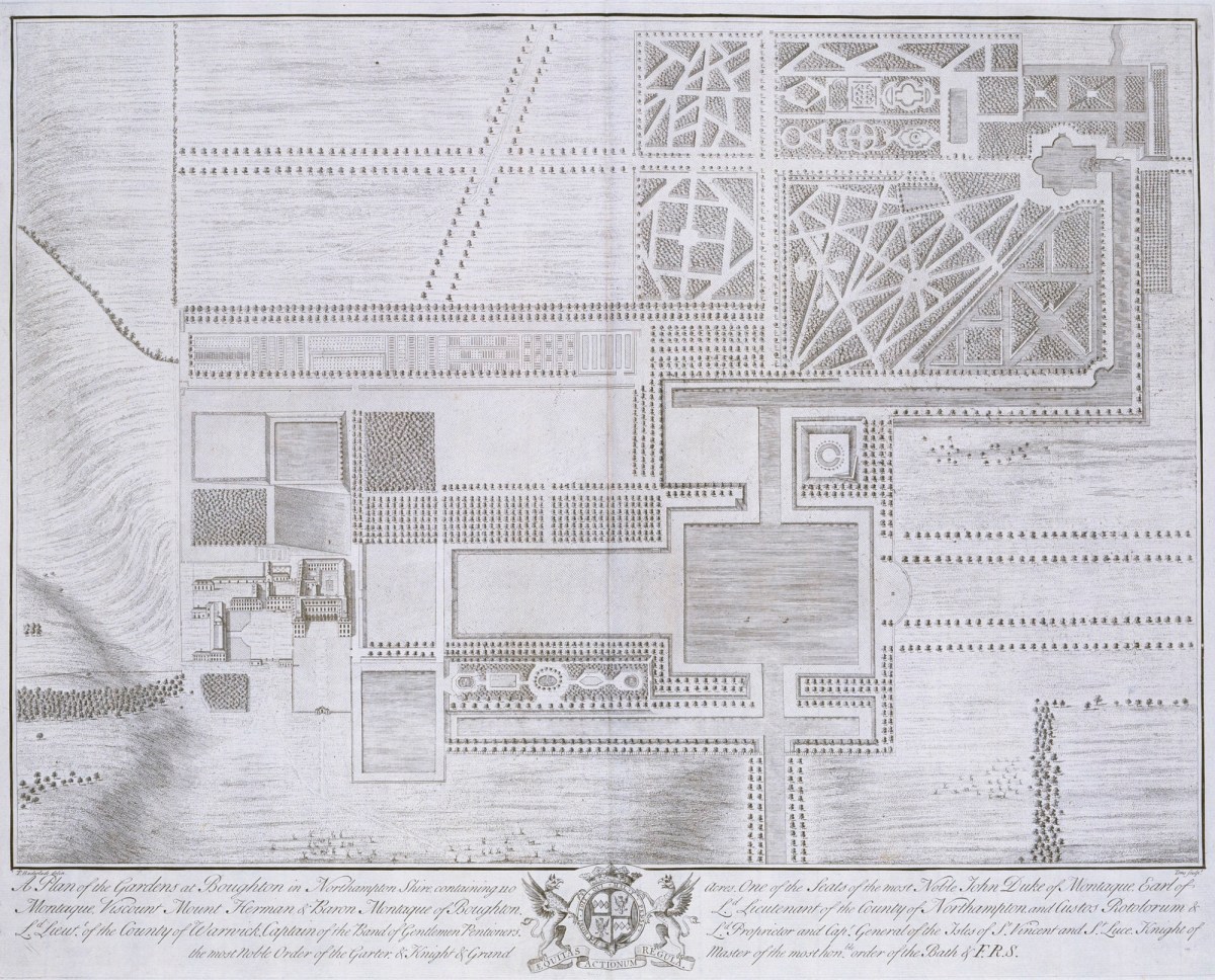 Thomas Badeslade, A Plan of the Gardens at Boughton in Northamptonshire