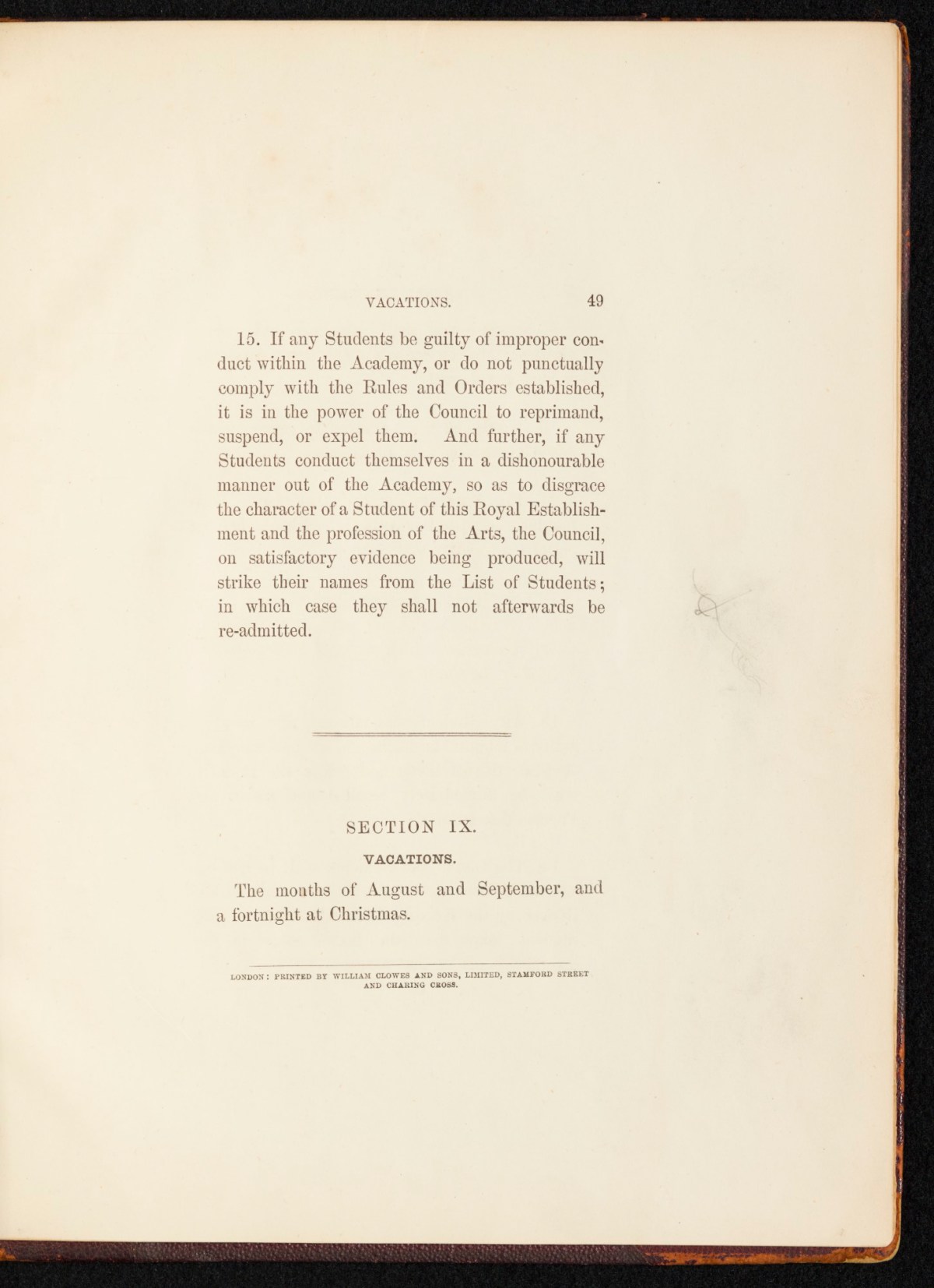 Sir Lawrence Alma-Tadema RA, A copy of the RA Laws as relating to the Schools, annotated and with sketches by Alma-Tadema