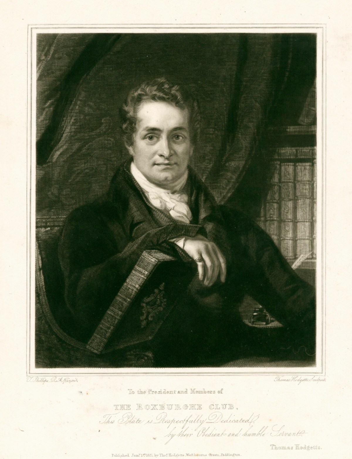 Thomas Hodgetts, Portrait of Thomas Frognall Dibdin