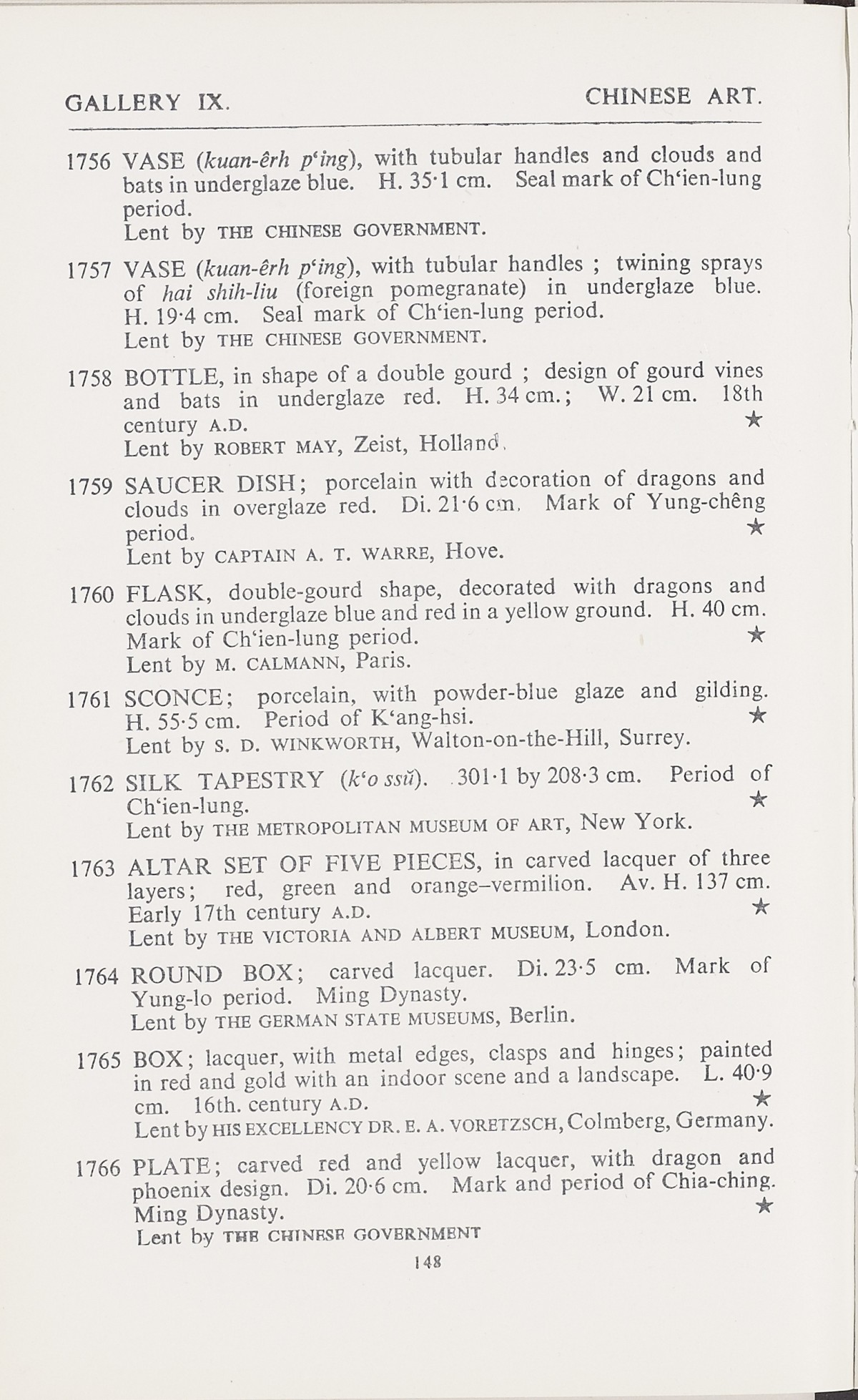 Page 176 of 1935-36 - International Exhibition of Chinese Art