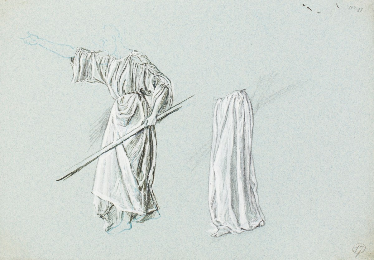 Henry Hugh Armstead RA, Draped study of a female figure for a "Coinage competition"